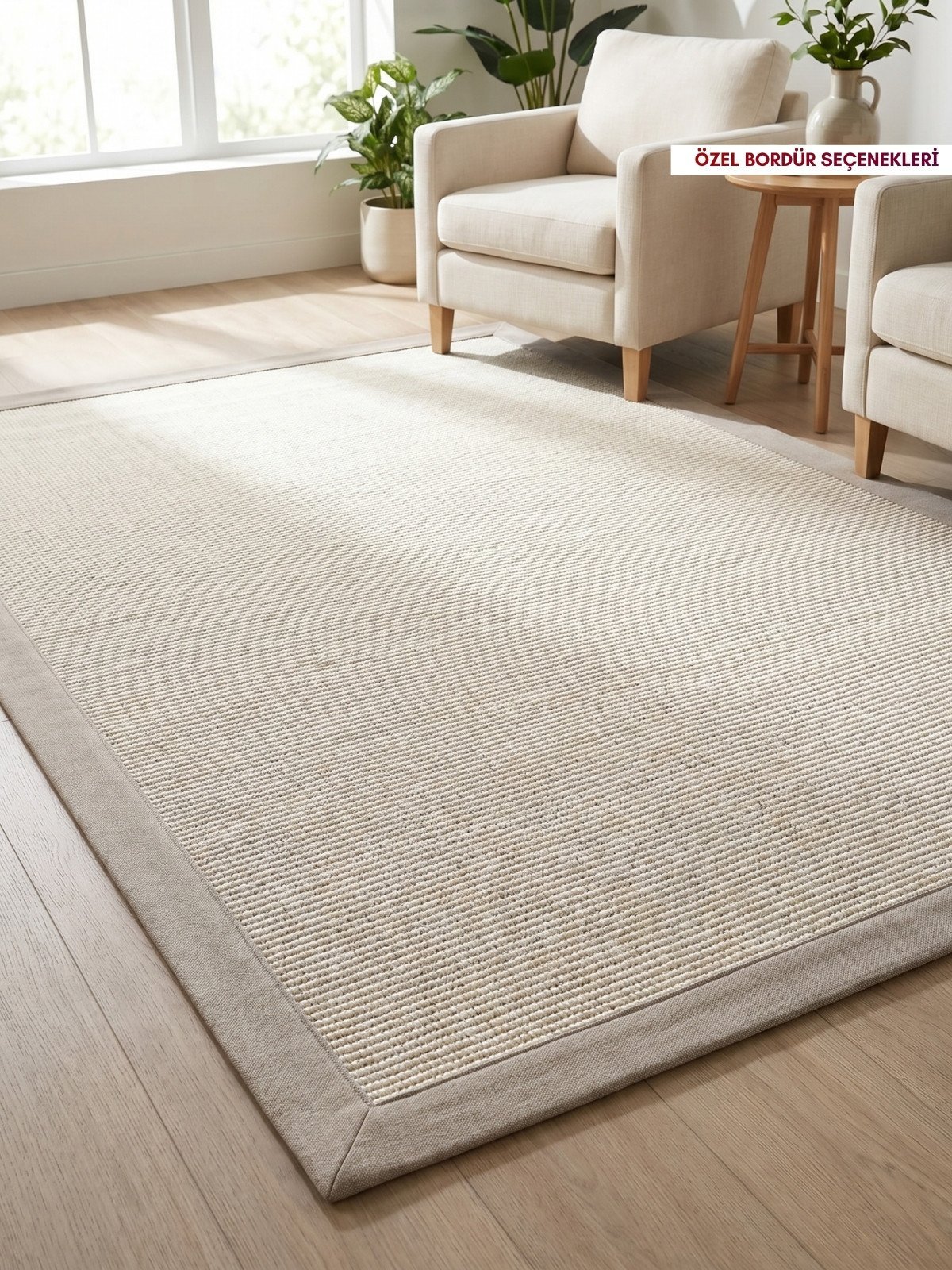 Avelia Krem Doğal Sisal Halı - Görsel 3