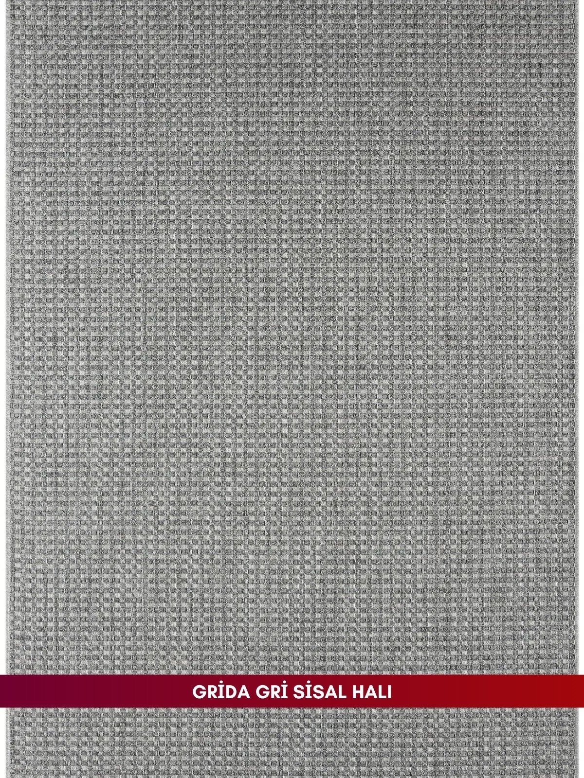 Grida Gri Doğal Sisal Halı - Görsel 6