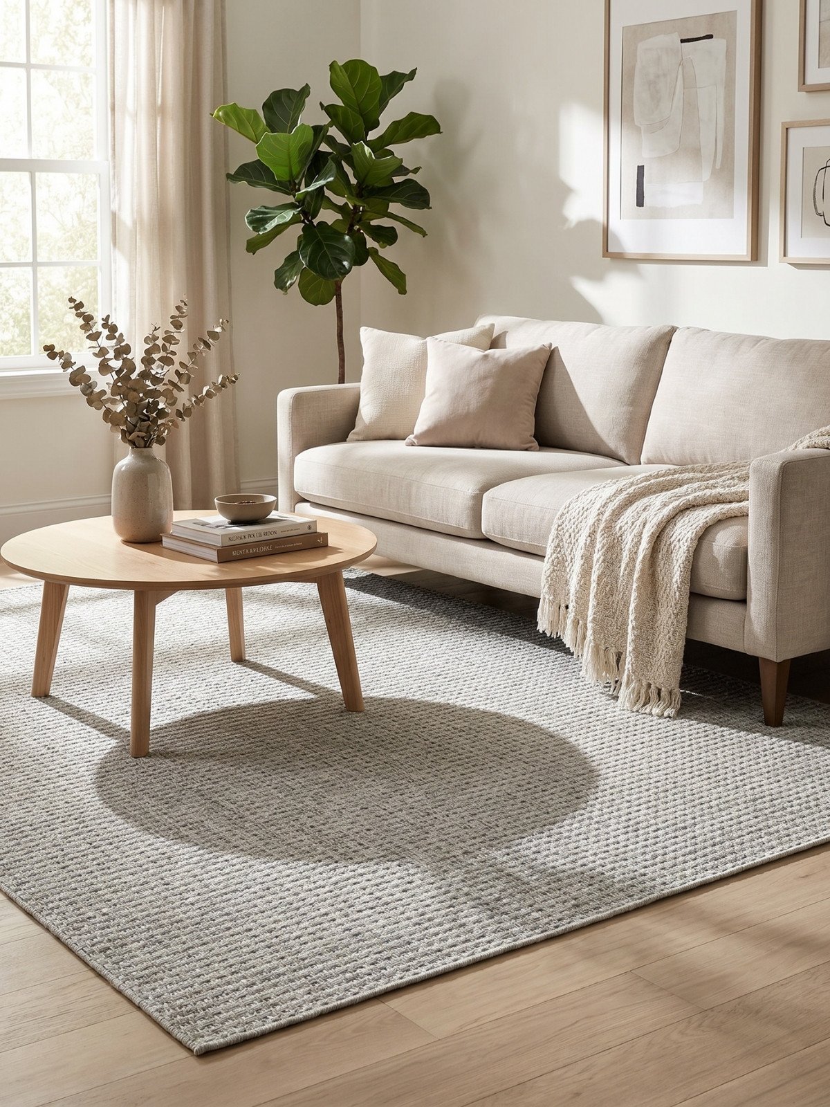 Livento Gri Doğal Sisal Halı - Görsel 4