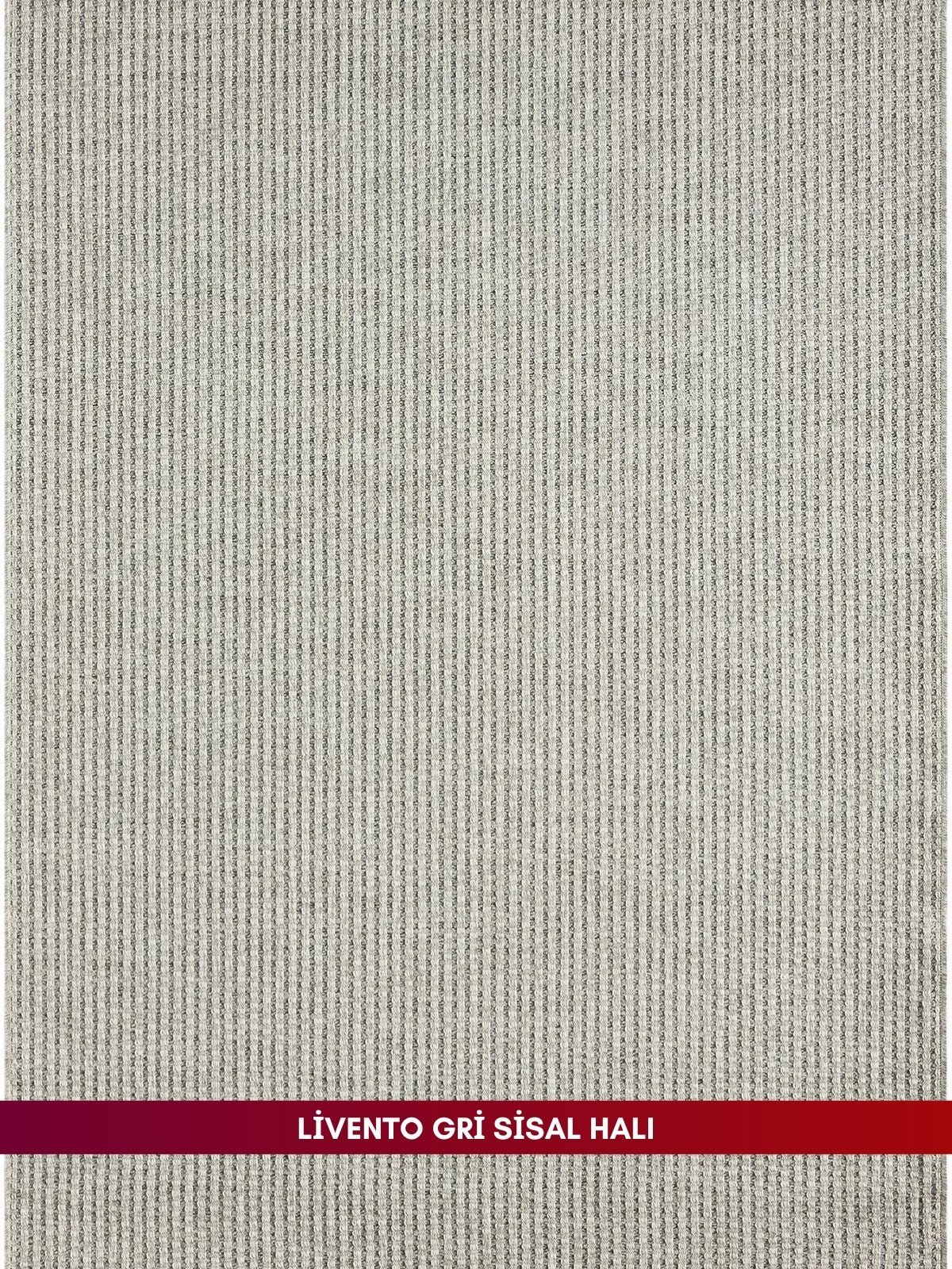 Livento Gri Doğal Sisal Halı - Görsel 6