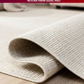Nivora Krem Doğal Sisal Halı