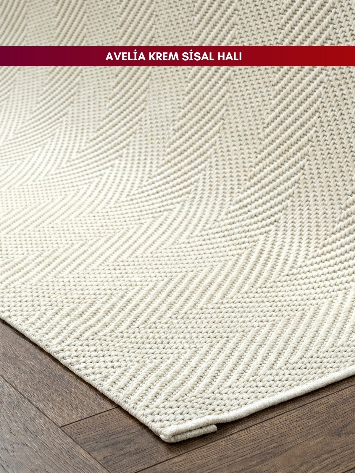 Picasso Krem Doğal Sisal Halı