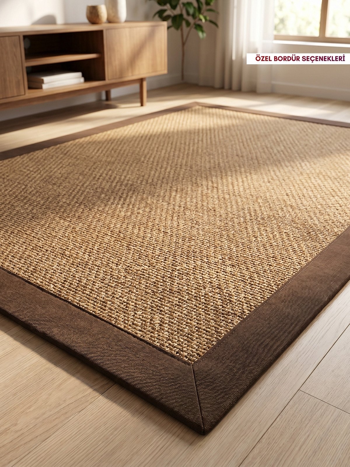 Terrano Kahve Doğal Sisal Halı - Görsel 2