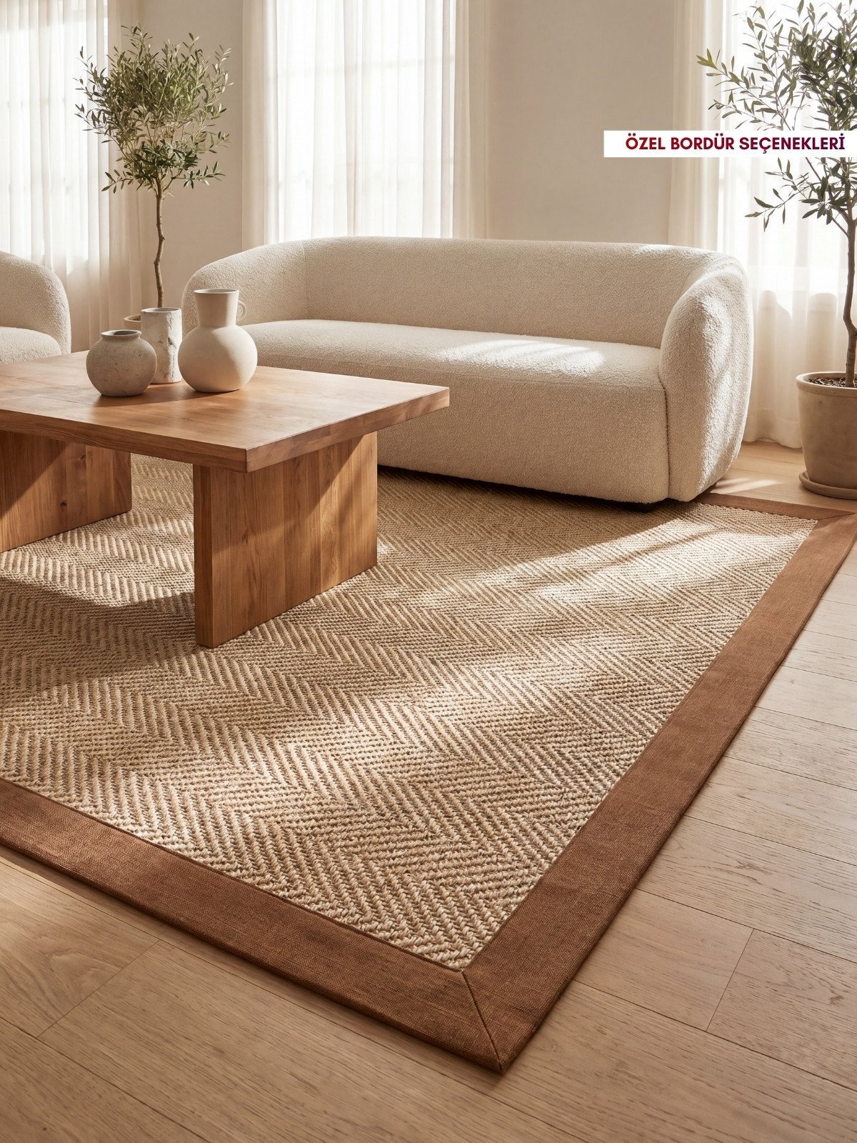 Virella Bej Doğal Sisal Halı - Görsel 4